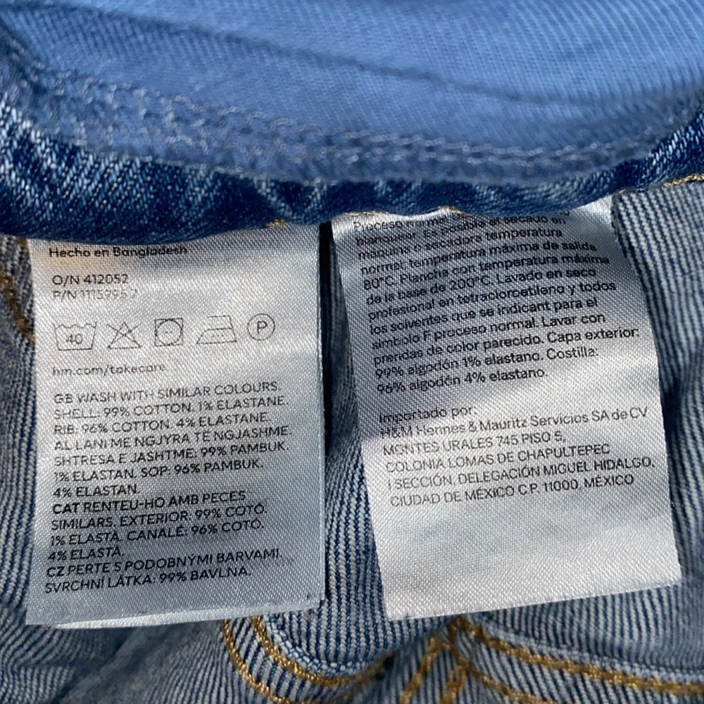 MATERNITY MOM JEANS SZ M BLUE DENIM - Picture 14 of 16